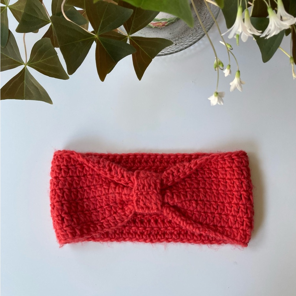 Topshop Bright Red Crochet Headband